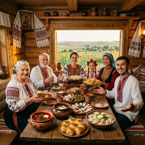 Warm Ukrainian Hospitality: Traditional Home & Hearty Foods