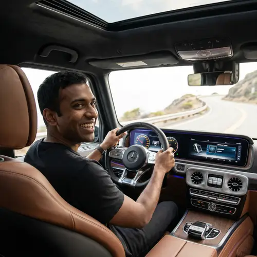Luxury German-Made SUV Driven by Black South Asian Man