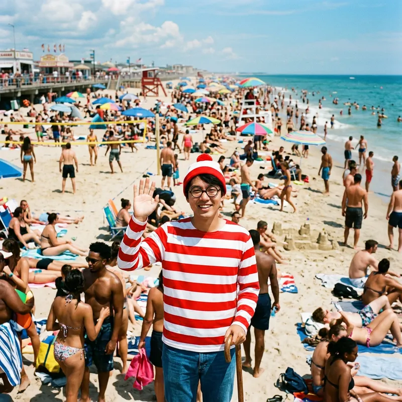 Transform into Waldo from Where's Waldo