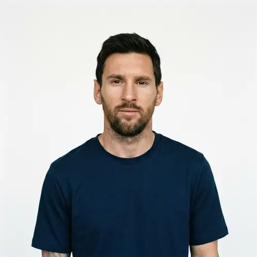 Lionel Messi: Calm and Indifferent Portrait