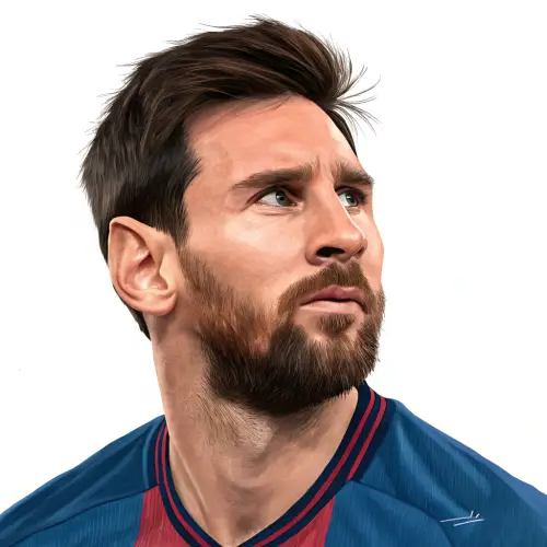 Lionel Messi: Calm and Indifferent Portrait
