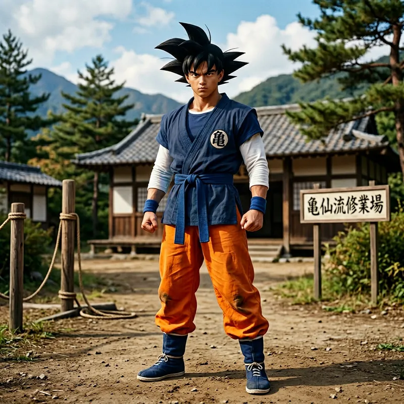 Dragon Ball Inspired Orange Martial Arts Gi Drawing Dragon Ball Inspired Orange Martial Arts Gi Drawing