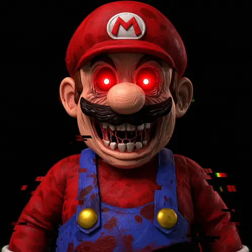 Distorted Papa Paisano: A Glitchy Transformation