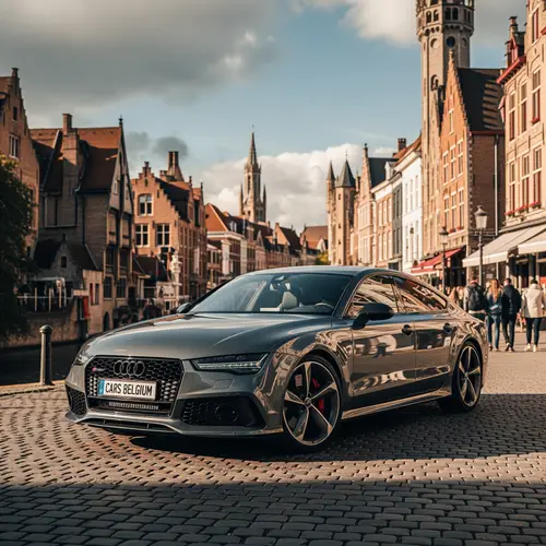 Audi RS7 in Belgium with 'Cars Belgium' Plates