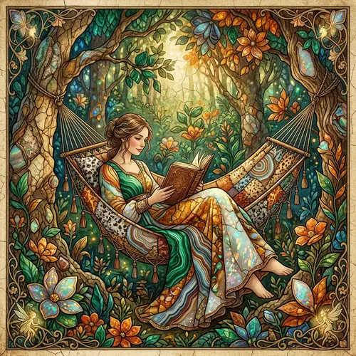 Enchanting Storybook Scene in a Forest Garden