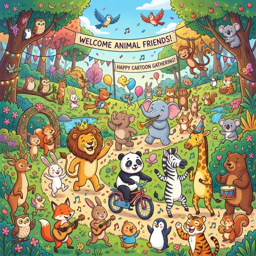 Explore Fun Animal Cartoons for Everyone