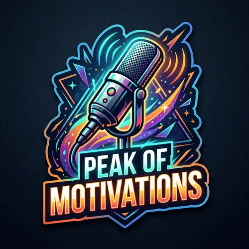 Peak of Motivations Sticker Design - Modern Aesthetic