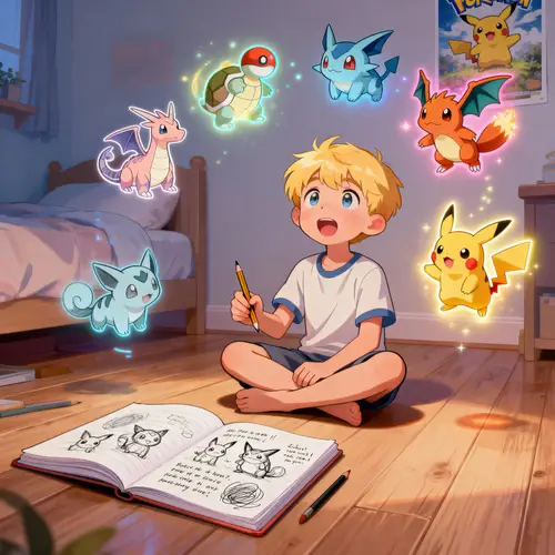 Imaginative Boy's Journey to Become a Pokemon Trainer