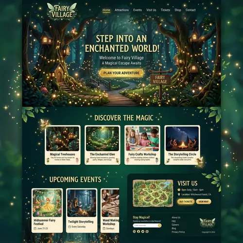 Enchanting Fairy Village Webpage