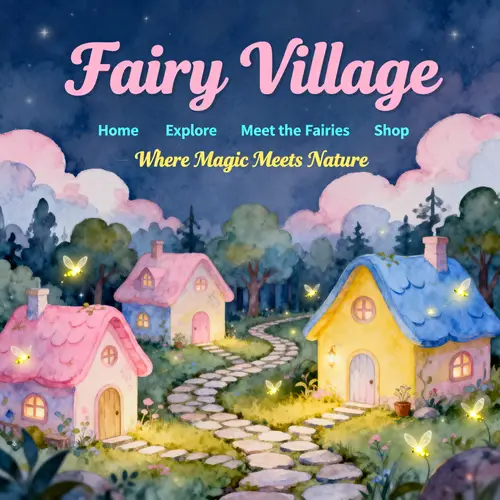 Enchanting Fairy Village Webpage