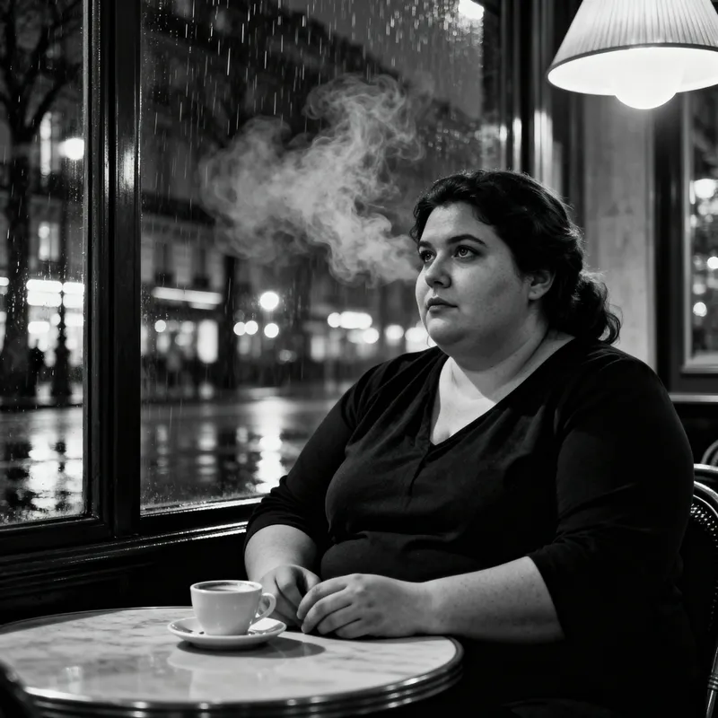 Cinematic Portrait of a Wise Woman in Paris