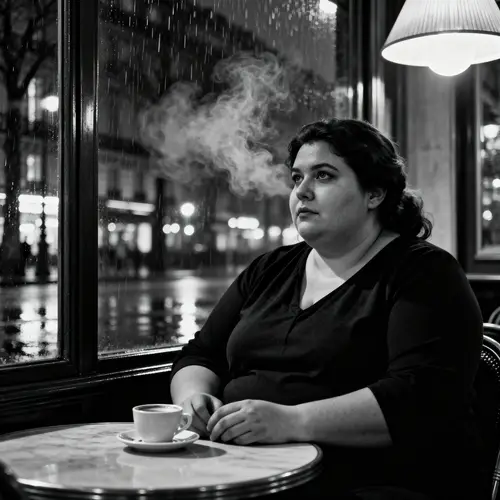 Cinematic Portrait of a Wise Woman in Paris