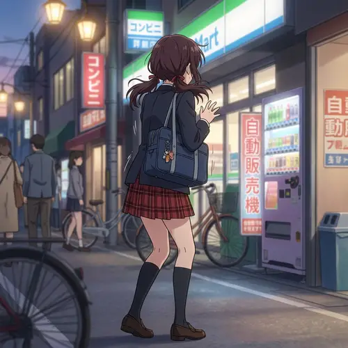 Surprised Anime Girl Illustration