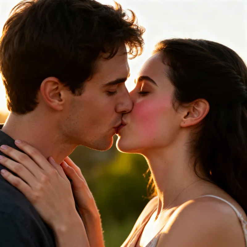 Romantic Kiss Between Us