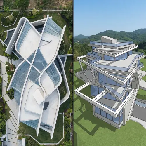 Modern Villa Design Inspired by Zaha Hadid