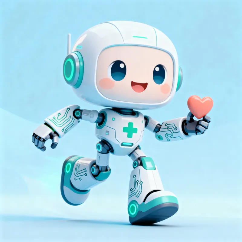 Friendly Stroke Detection App Mascot Design Friendly Stroke Detection App Mascot Design