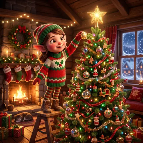 Charming Christmas Pixar-Style Animation