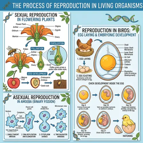 Reproduction in Living Organisms: Processes and Growth Stages