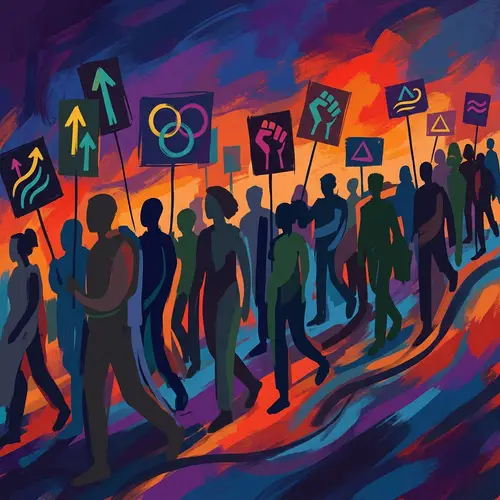 Abstract Protesters: Unity and Purpose