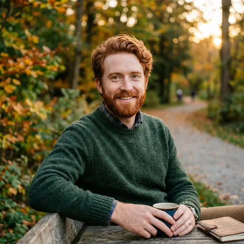 Red Haired Man with Hazel Eyes - Unique Portrait