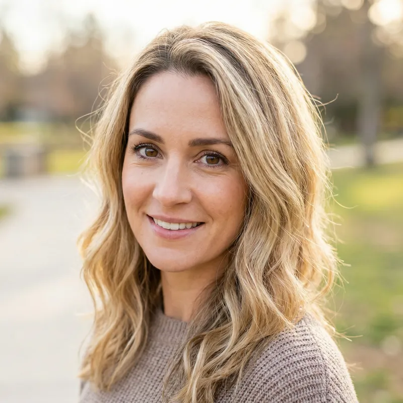 Blonde Haired Woman with Brown Eyes - Stunning Portrait