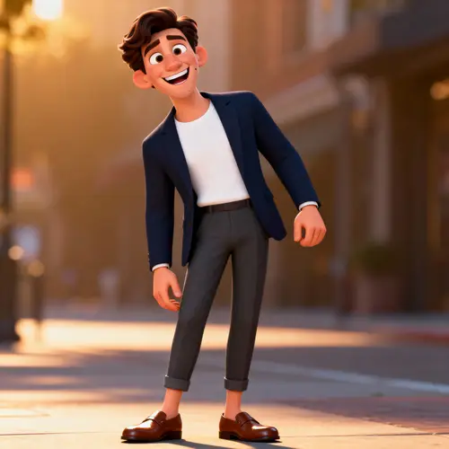 3D Male Character Model Inspired by CGI Animation