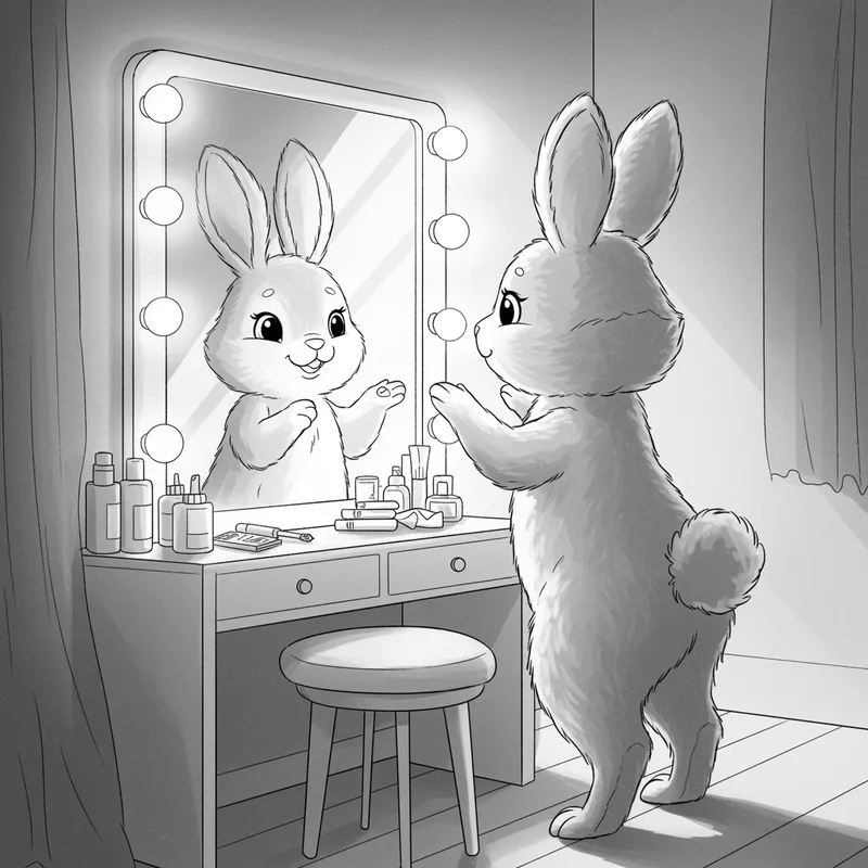 Enchanting Bunny Color Book Page