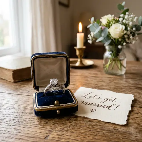 Stunning Wedding Ring with 'H' and 'V' Initials