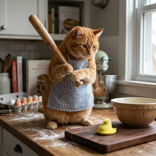 Chubby Cat Ready to Cook Chick