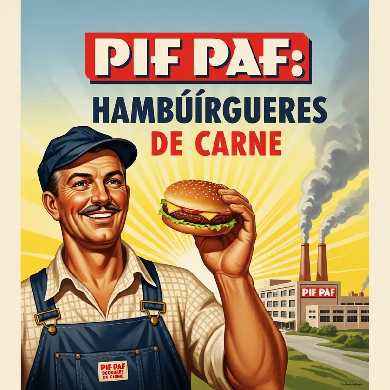 Pif Paf Beef Burger Campaign Poster Pif Paf Beef Burger Campaign Poster