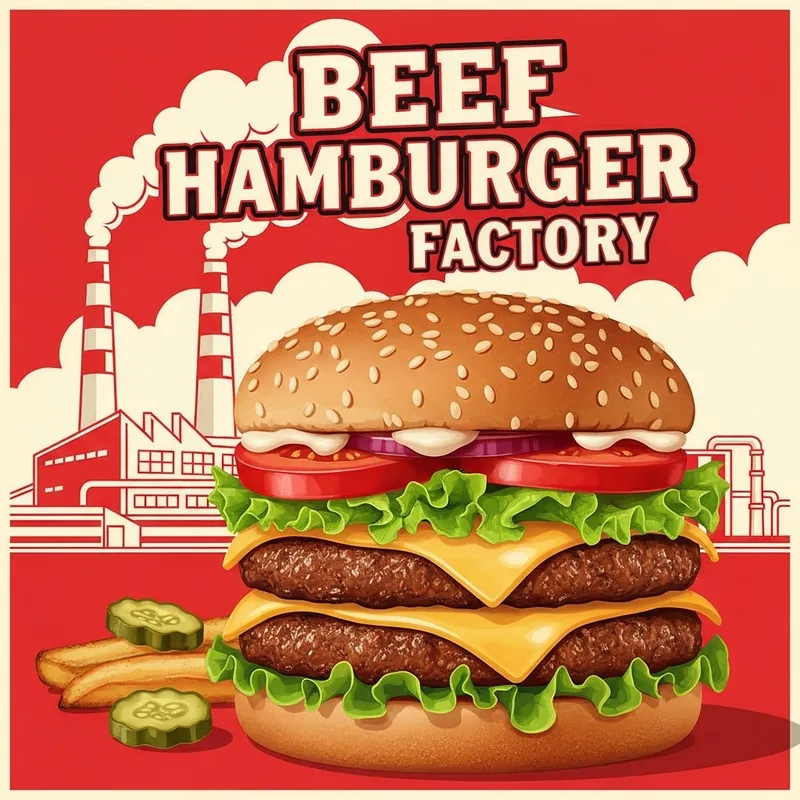 Beef Burger Factory Campaign Poster