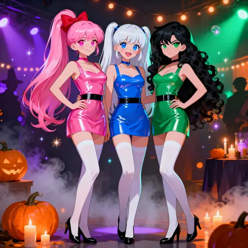 Enchanting Halloween Girls Inspired by Powerpuff