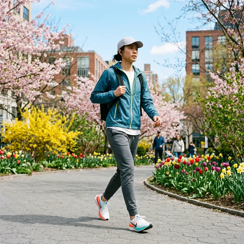 Sporty Urban Style in Spring Colors
