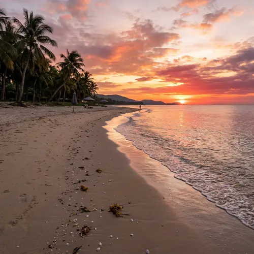Stunning Sunset at Sanya Beach - Real Photo Quality
