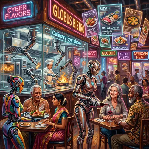 Futuristic Restaurant: Where Technology Meets Culinary Art