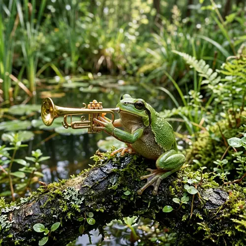 Frog with a Trumpet: A Fun Musical Creation