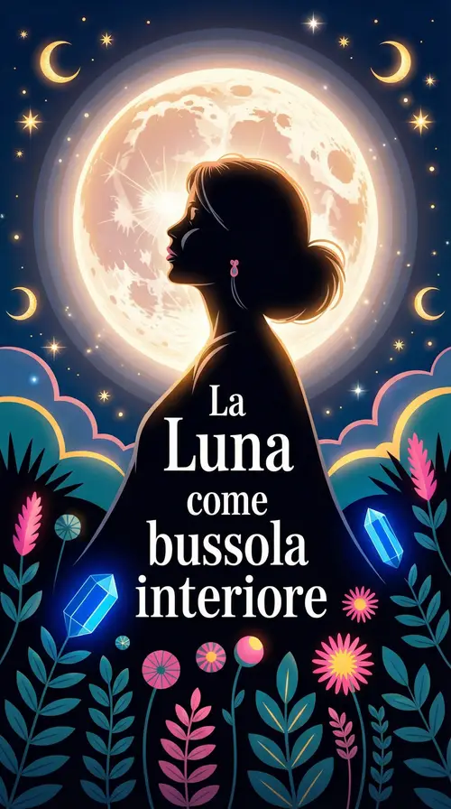 Magical Book Cover: La Luna Come Bussola Interiore