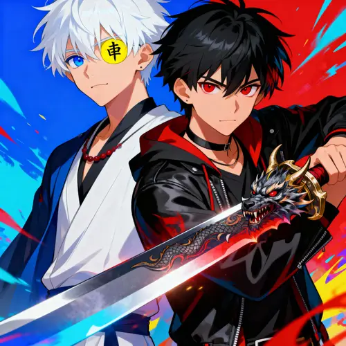 Anime Characters: Arturo and Jack in Epic Battle