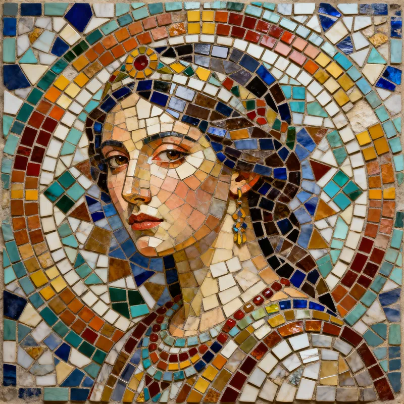 Stunning Mosaic Artwork: Colorful Tile Patterns