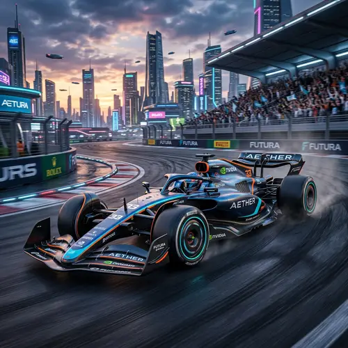 Realistic Futuristic Formula 1 Car Design