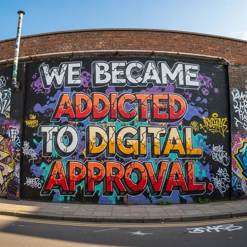 Digital Approval Addiction Graffiti Art Digital Approval Addiction Graffiti Art