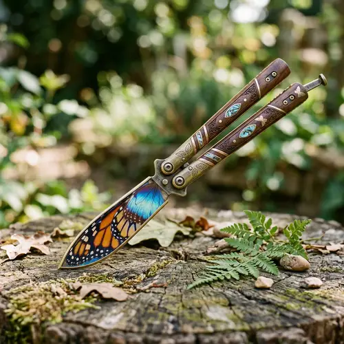 Butterfly Wing Knife - Unique Fusion of Nature and Craftsmanship