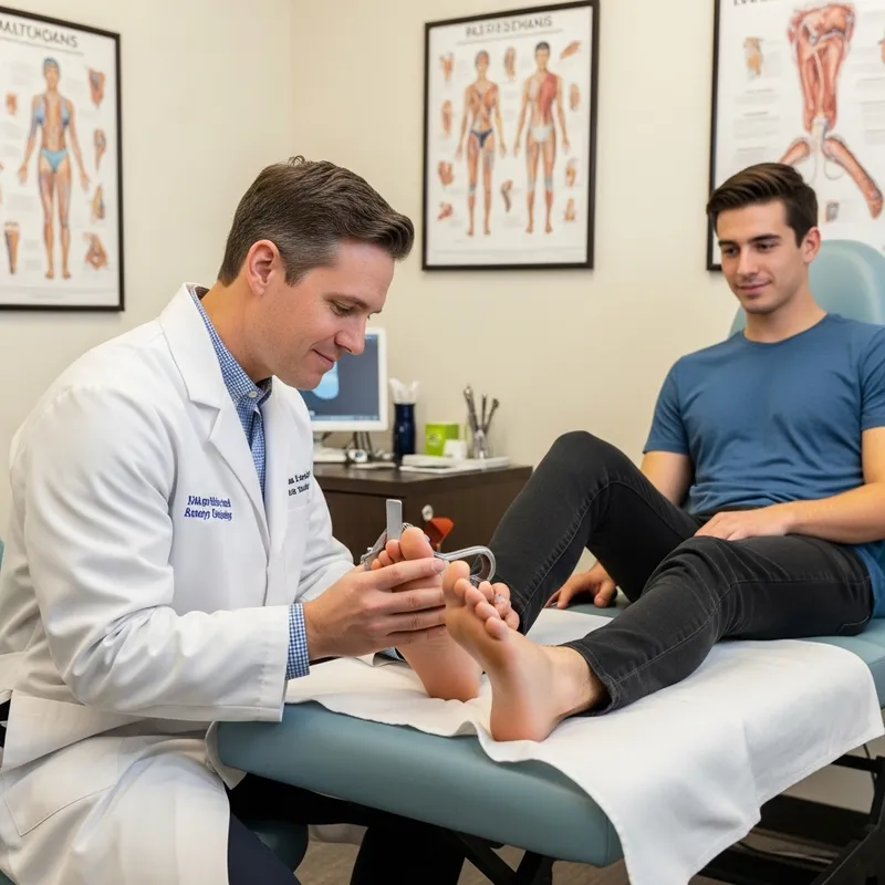 Expert Podiatrist Examining Foot Conditions