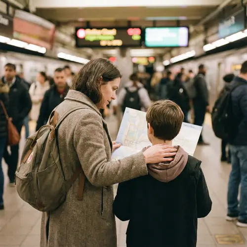 Guiding Moments: A Mother and Child in the Subway