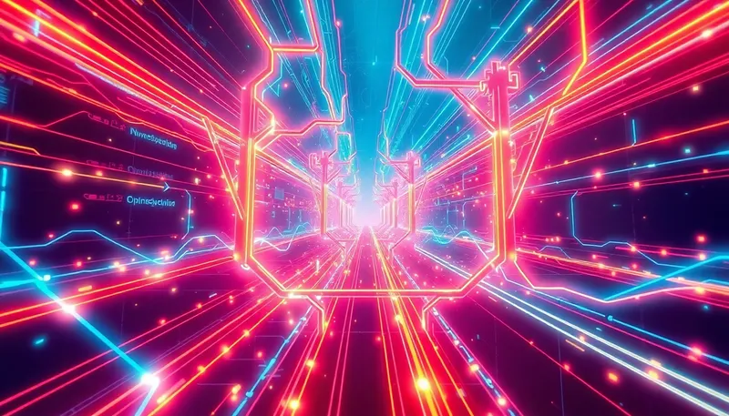 Futuristic Hydrogen Power Grid: A Digital Art Vision