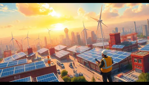 Futuristic Cityscape: Eco-Innovation in Action