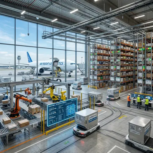 Modern Air Freight Terminal with Smart Technology