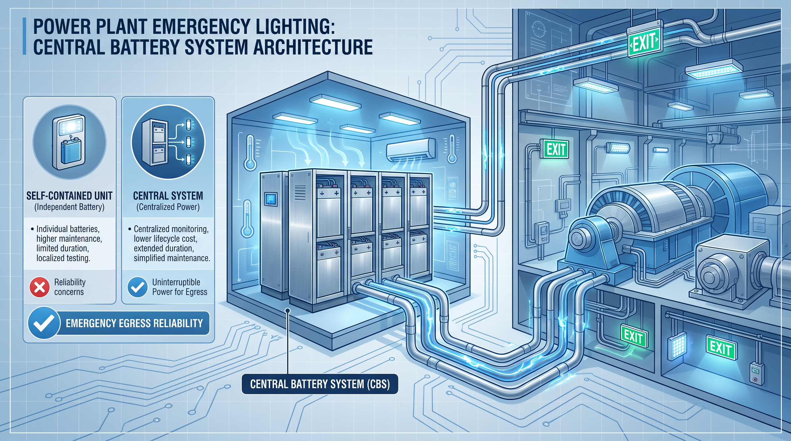 Central Battery Systems Infographic