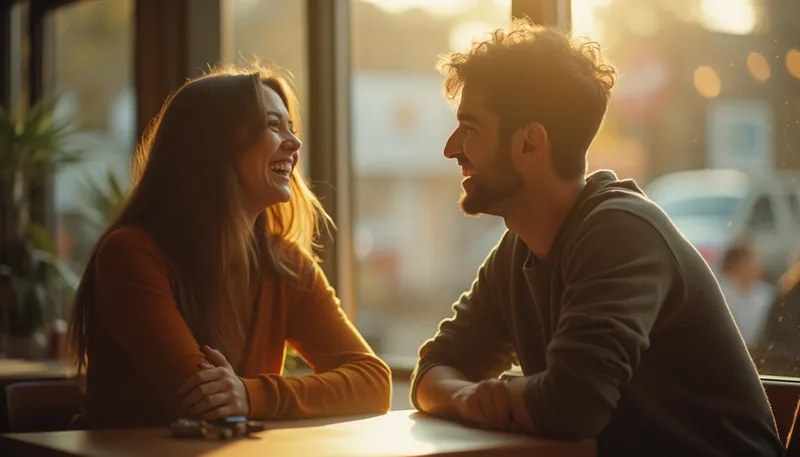 Capturing Human Connection in a Cozy Café Capturing Human Connection in a Cozy Café