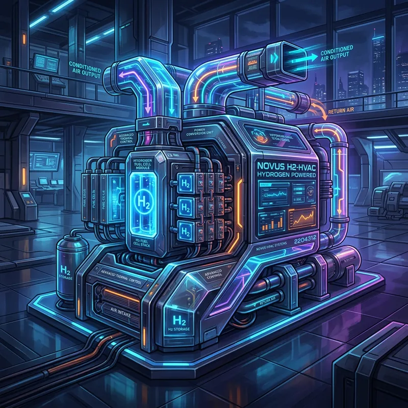 Futuristic Hydrogen HVAC System Design Futuristic Hydrogen HVAC System Design